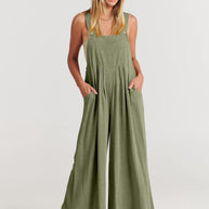 Rosabella™️ - Ärmelloser Jumpsuit mit Weitem Bein