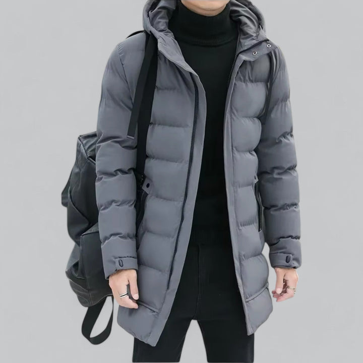 W&W Mode | Elegante lange Winterjacke für Männer