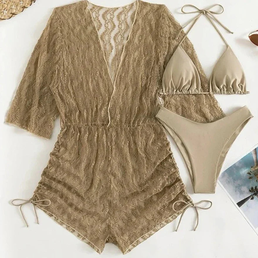 WW | Strand Set Jumpsuit Zusammen mit Bikini