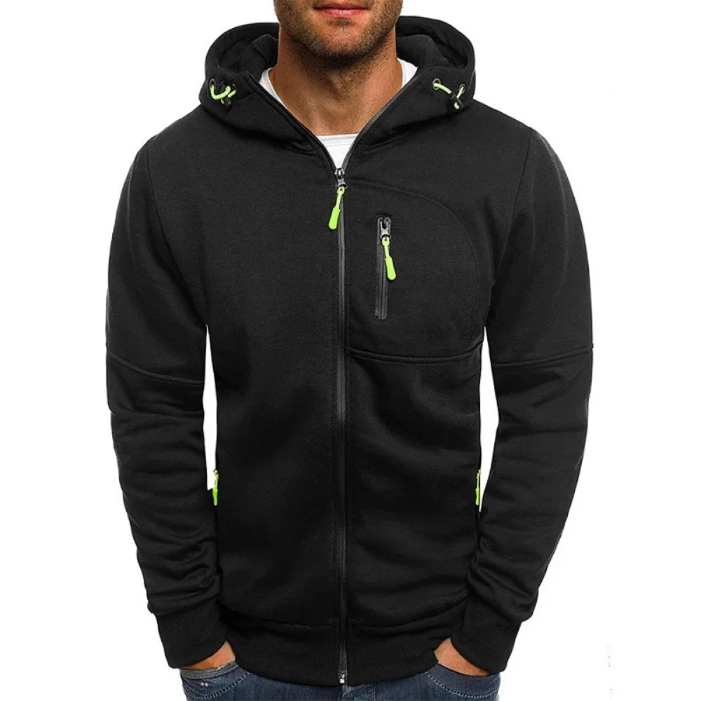WW | Herren Kapuzenpullover mit Reißverschluss