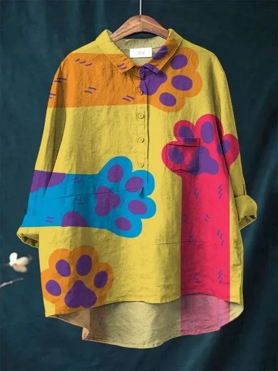 WW | Katzenkunst Auf Weißem T-Shirt