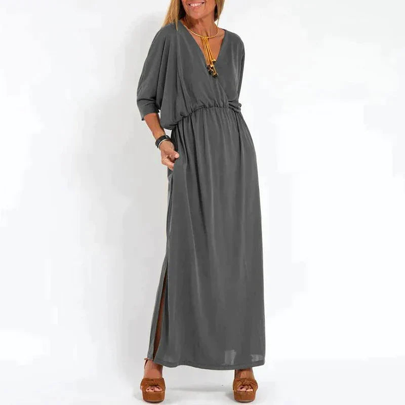 W&W Mode | Elegantes Boho-Maxikleid mit Taillenband