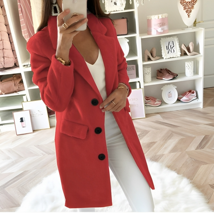 WW | Langer Teddy Trenchcoat für Damen