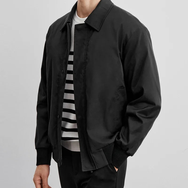 WW | Herren-Blousonjacke Mit Reißverschluss Und Klassischem Kragen