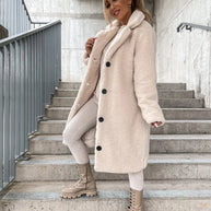 W&W - Langer Lammfellmantel