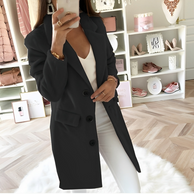 WW | Langer Teddy Trenchcoat für Damen