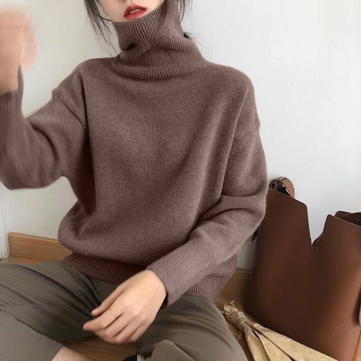 W&W Mode | Stilvolle Herbst Klassische Rollkragenpullover für Frauen