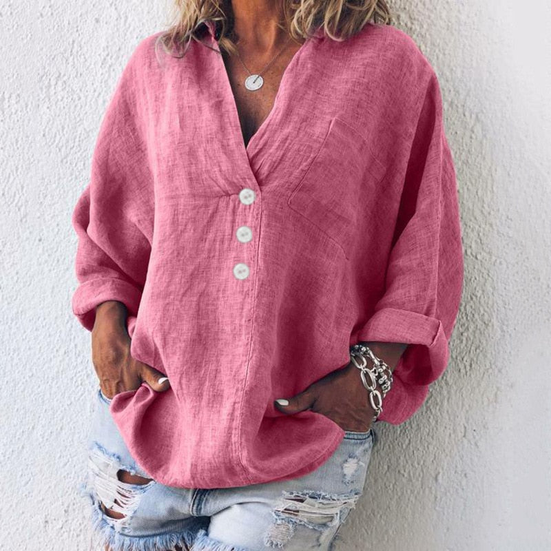 WW | Stilvolle Leinenbluse