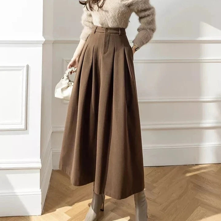 Damen Wollrock für Herbst und Winter