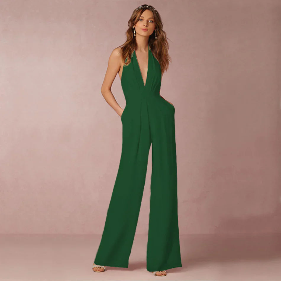WW | Eleganter Neckholder-Jumpsuit