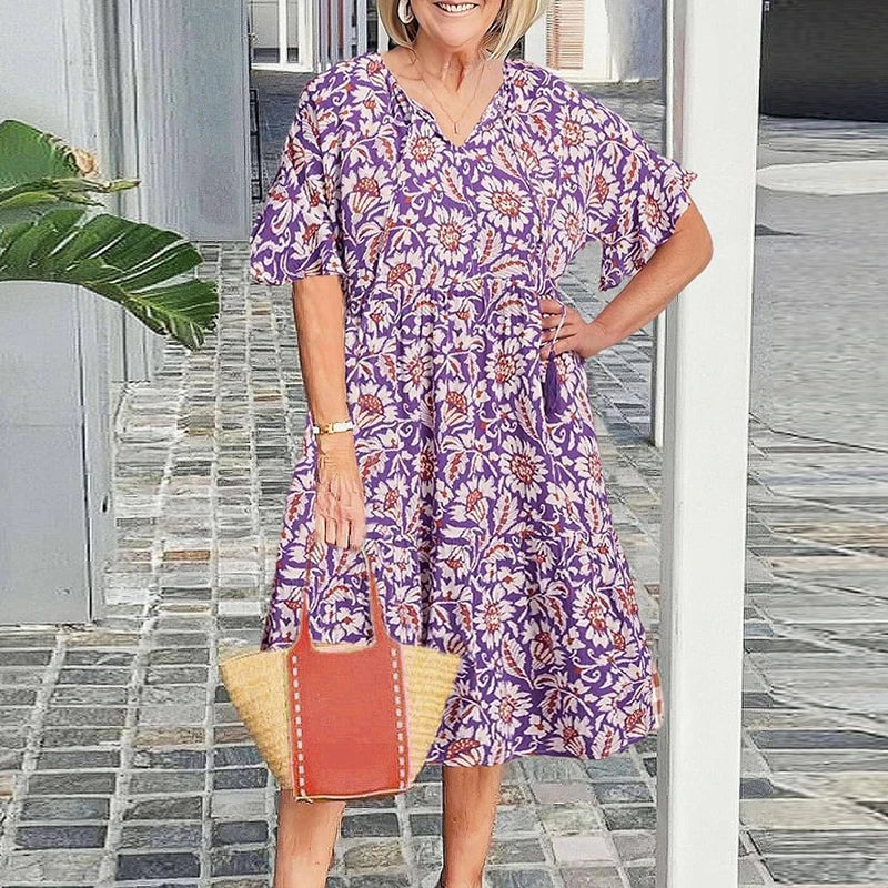 WW | Sommerliches, Lockeren, Bohemian Festkleid