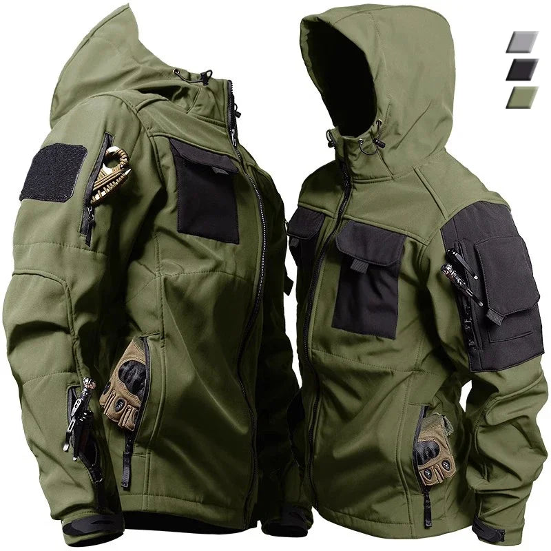 W&W Mode - Wasserdichter Thermoanzug mit Mehreren Taschen für Herren