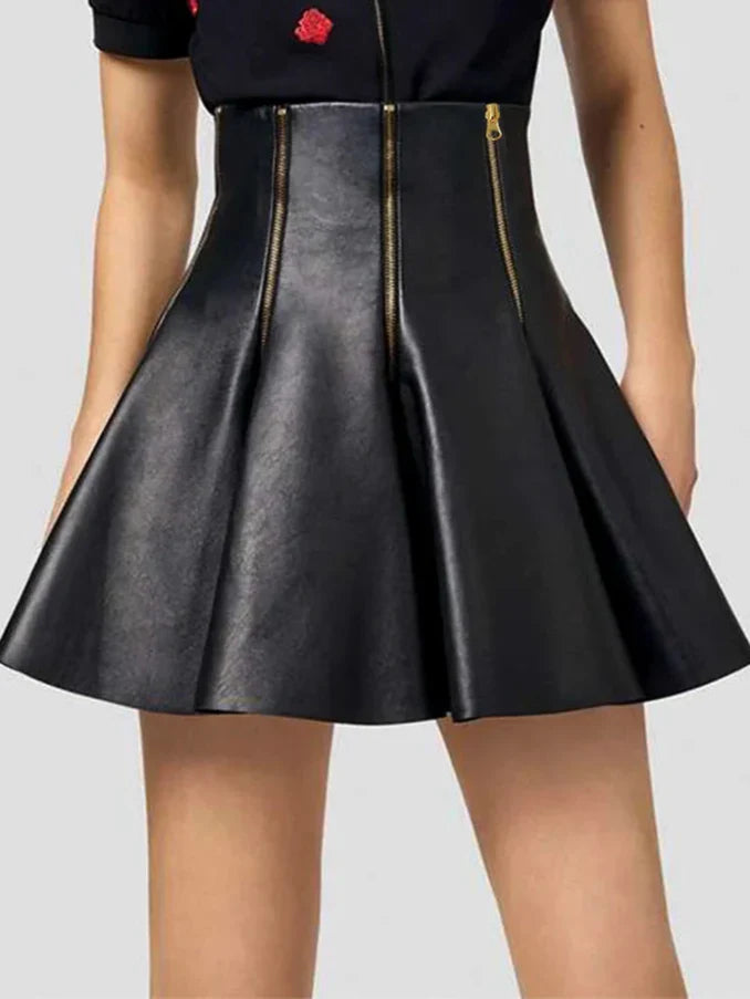 WW | Faux Leather Minirock