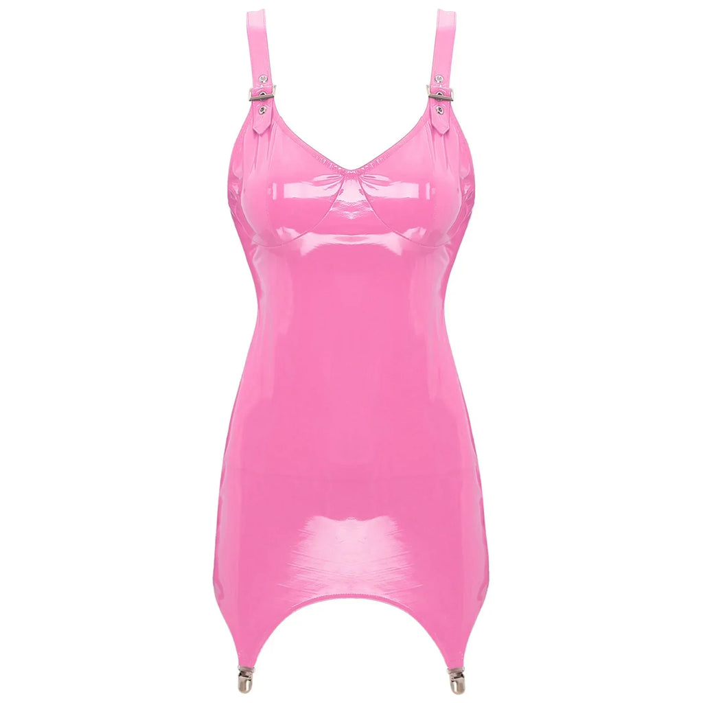WW | Latex Kleid mit Trägern