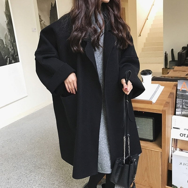 W&W Mode | Eleganter Lockerer Woll Trenchcoat für