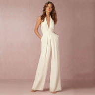WW | Eleganter Neckholder-Jumpsuit