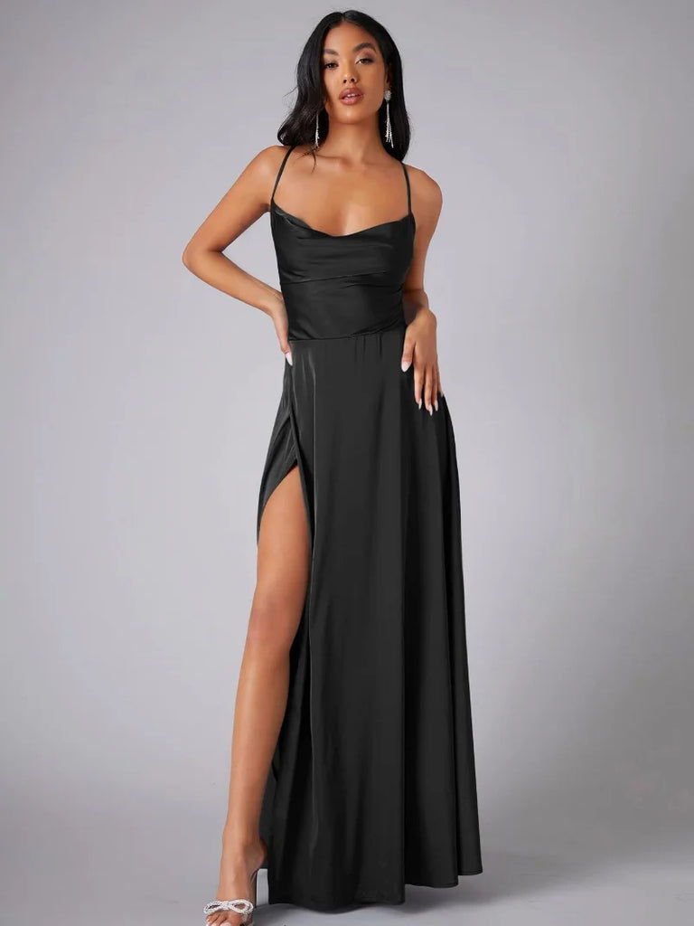WW | Seiden-Maxikleid mit Geflochtenem Rücken Kleid Dich für Formelle Anlässe Lucette