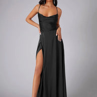 WW | Seiden-Maxikleid mit Geflochtenem Rücken Kleid Dich für Formelle Anlässe Lucette