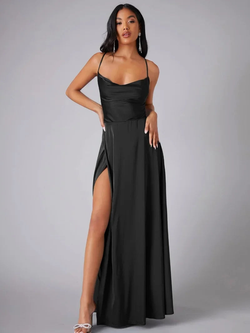 W&W Mode | Elegantes Maxikleid Aus Satin