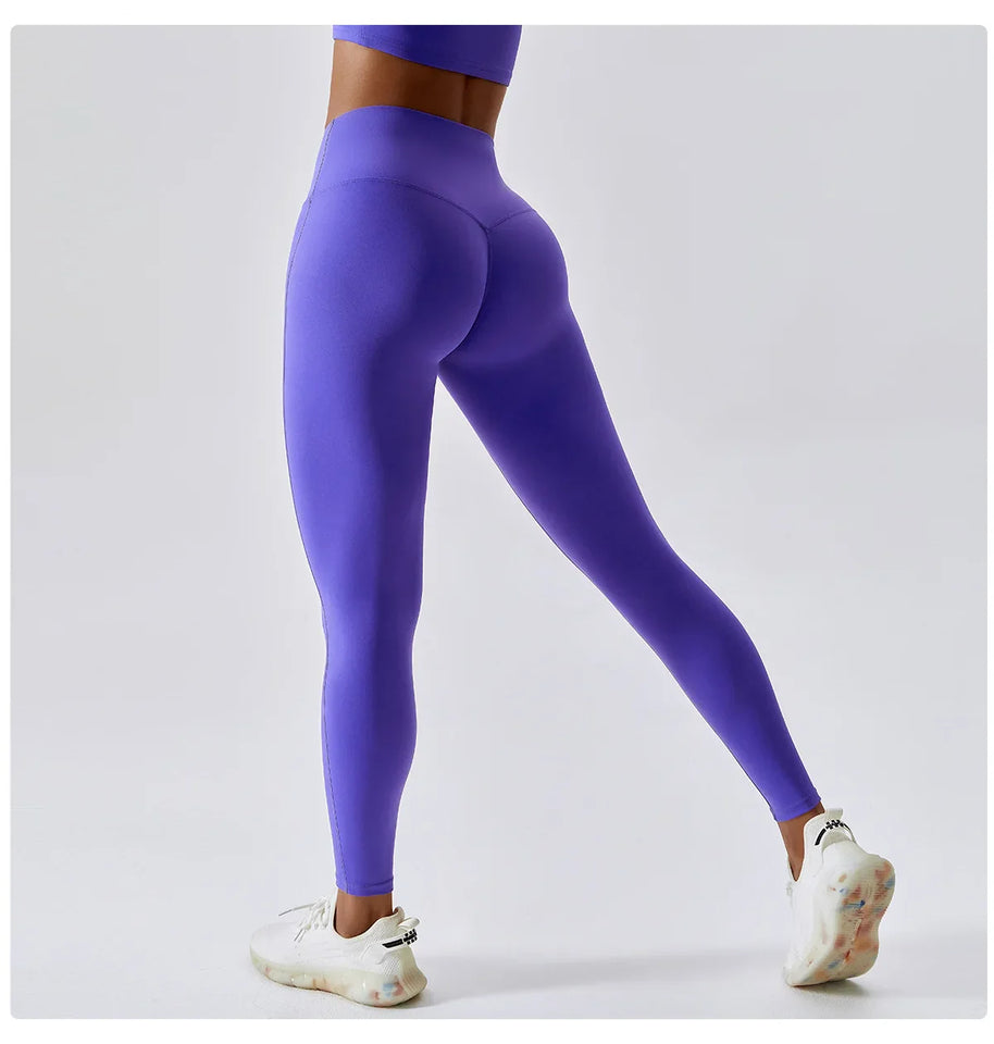 WW | Atmungsaktive Push-up Yoga Leggings Mit Pfirsich Hebung