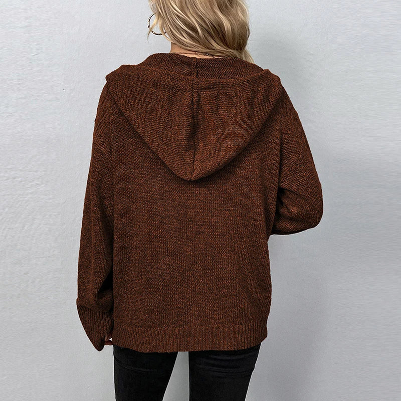 W&W Mode | Bequemer Hooded Cardigan
