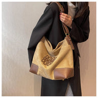 WW | Damen Luxus Marke Messenger Taschen Retro Braun Crossbody Tote Taschen Eimer Clutch Tasche Einkauf Große Kapazität Reisetasche