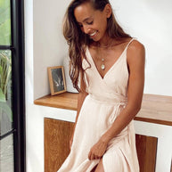 WW | Spaghetti Träger Sexy Sommerkleid