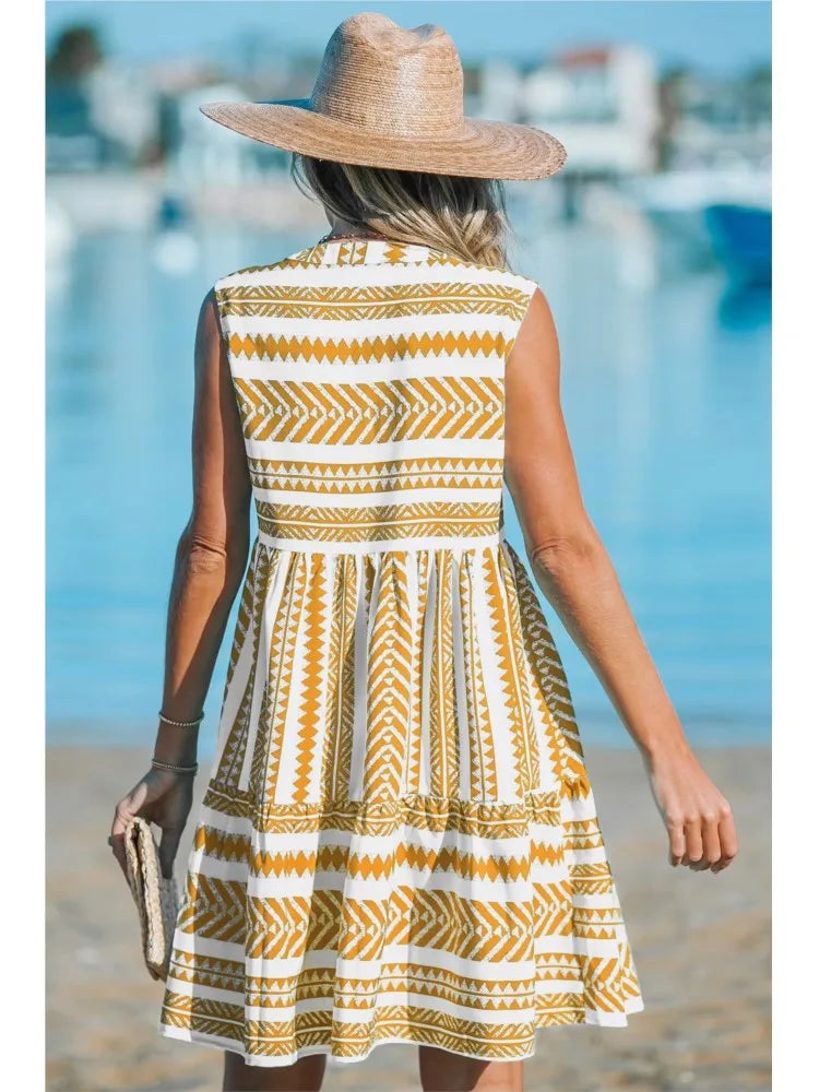 WW | Gestreiftes Midi Kleid