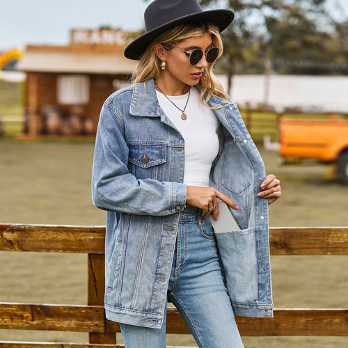 W&W Mode Die Vintage Jeansjacke unter Ihrem Mantel