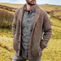 WW | Klassische Herren Strickjacke Im Retro Stil