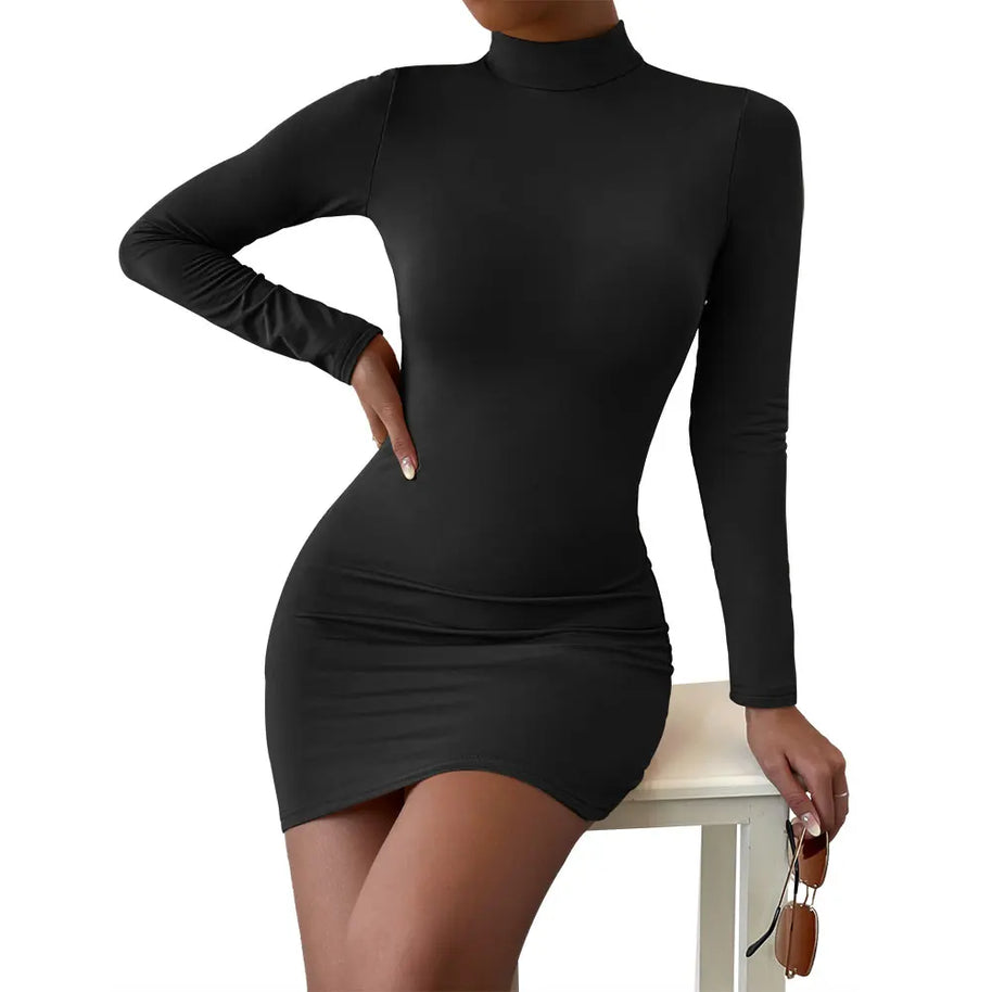 WW | Figurbetontes Minikleid Mit Langen Ärmeln