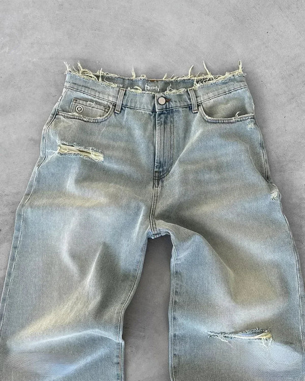 WW | Amerikanische Gewaschene Retro Jeans Für Männer
