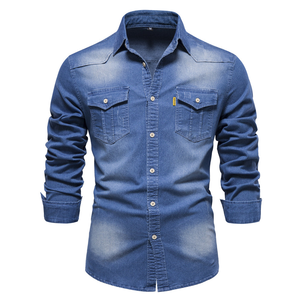 W&W Mode | Vielseitiges Denim Hemd Für Männer