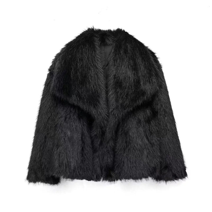 W&W Mode - Damen Queen Stil Langarm Kreuzschnitt Mantel