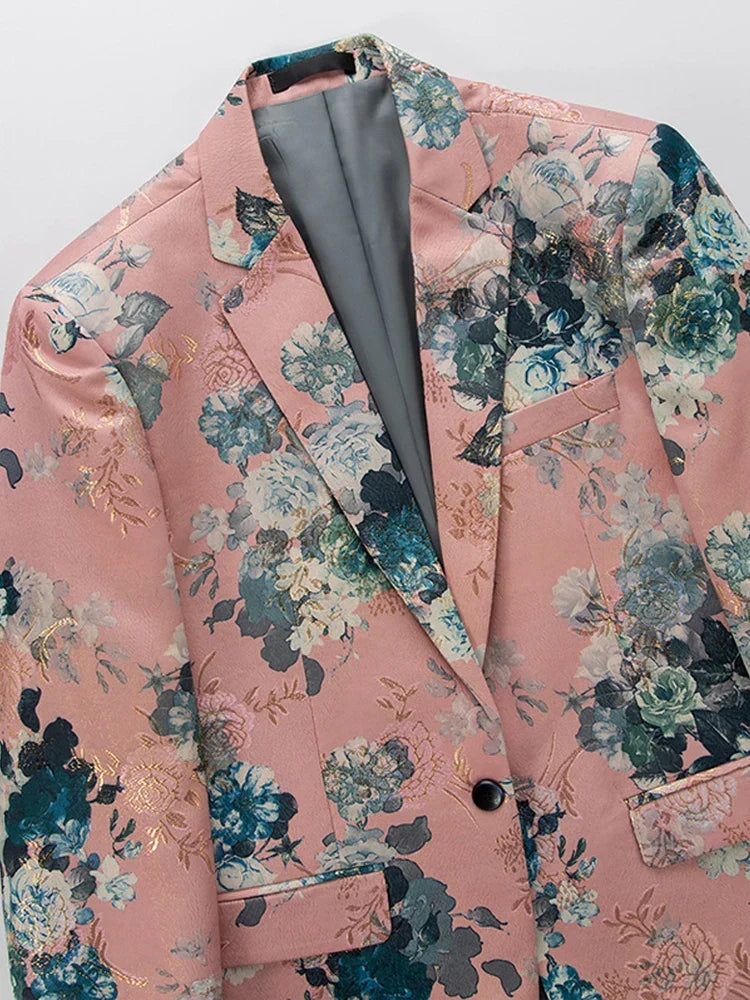 W&W Mode | Eleganter Blumen Blazer Für Herren Der Perfekte Statement Look