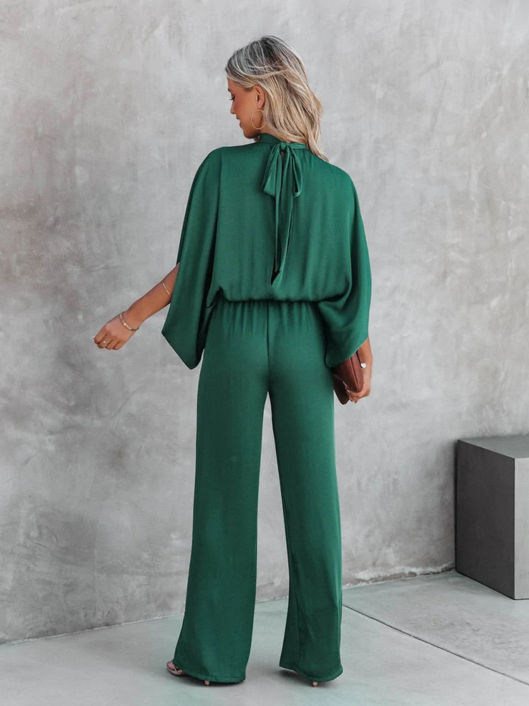 WW | Fließender Eleganter Jumpsuit Weitbein