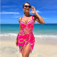 WW | Luxus Neu Zwei Teile Frauen Bikini Set Push Up Blumendruck Bikini Strappy Bandage Badebekleidung Brasilianisch Biquini Badeanzug