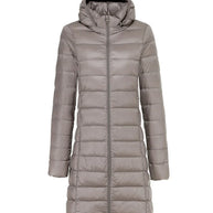 WW | Lange leichte Daunenjacke