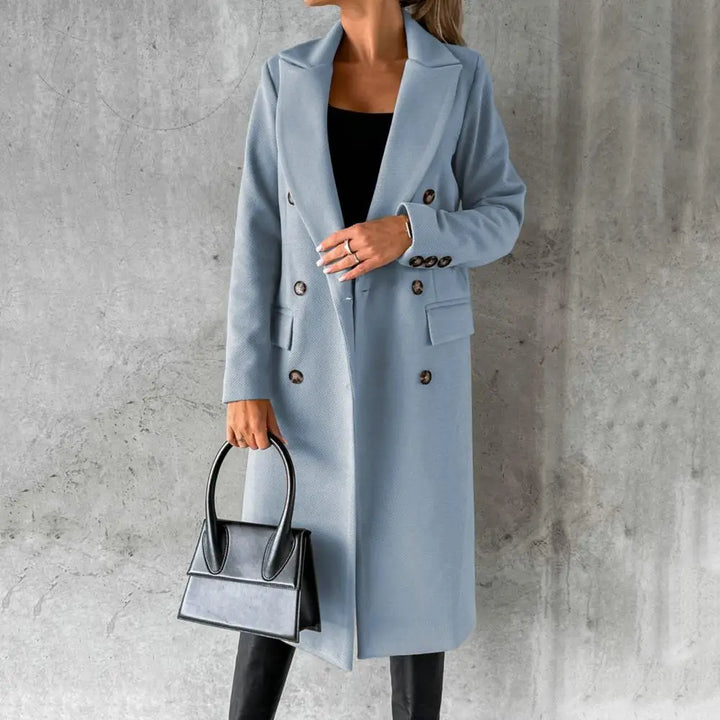 W&W Mode | Eleganter Langer Mantel Für Damen