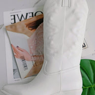 WW | Leder Cowboystiefel Schwarze Sohle