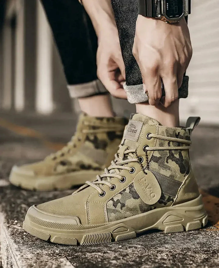 W&W Mode | Outdoor Stiefel Mit Tarnmuster Für Herren