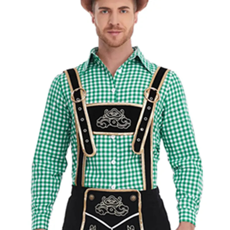 WW | Bayerische Tracht Für Herren Traditionelle Hosenträgershorts Und Hemd