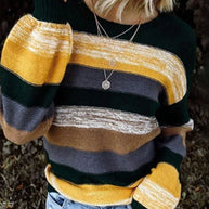 Gestreifte Strickpullover
