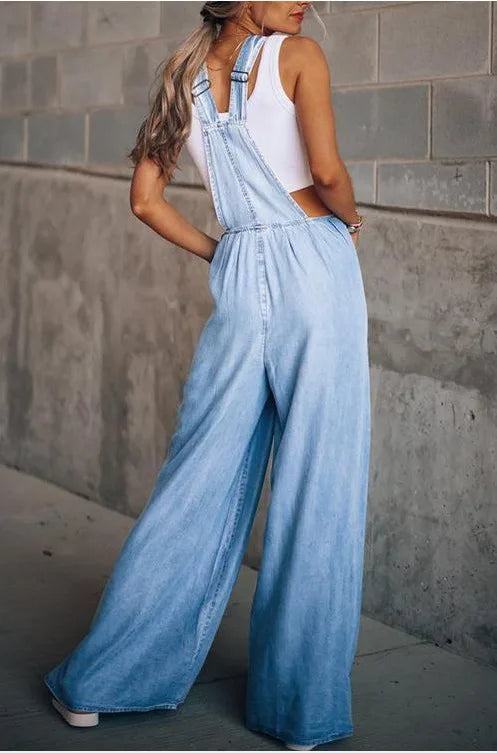 WW | Boho Oversize Denim Latzhose