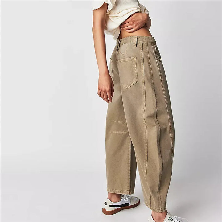 W&W Mode | Hohe Taille Vintage-Jeans für Damen