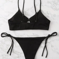 WW | Sexy Bikini Einheitlich Frauen Sommer Badebekleidung Badebekleidung Frauen Feminine Bikini Set 2 Stk Schwimmen Strandbekleidung für Badeanzug