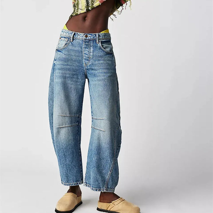 W&W Mode | Hohe Taille Vintage-Jeans für Damen