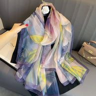 WW | Seidenschal Mit Elegantem Design Und Weicher Textur Für Kalte Tage Stil