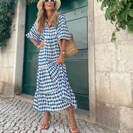 Langes böhmisches Kleid