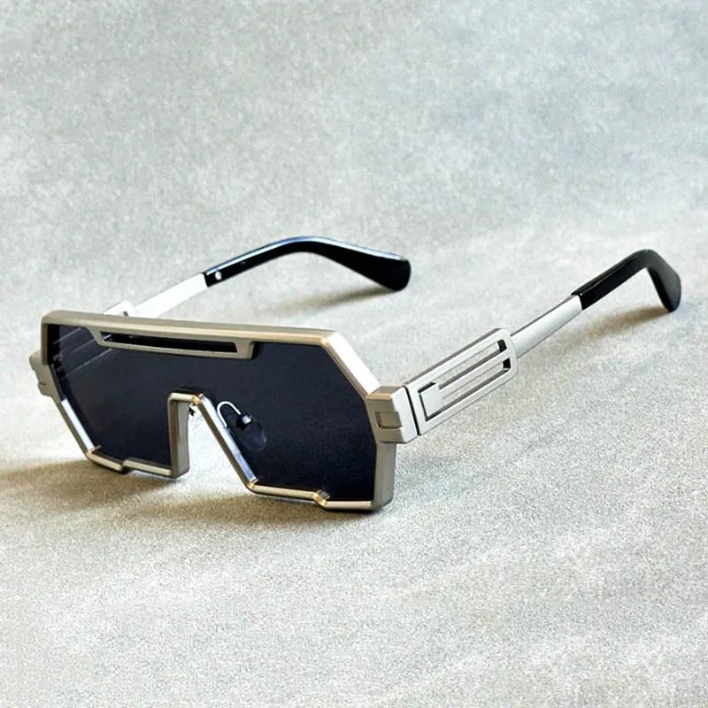 WW | Cyberpunk Shield Sonnenbrille Gepflegt & Futuristisch